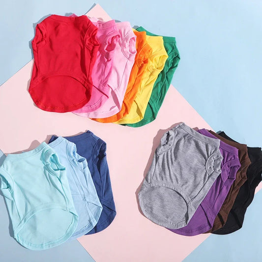 Soft cotton shirt for dogs – summer vest / t-shirt