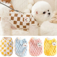 Winter dog coat with buttons and buckle
