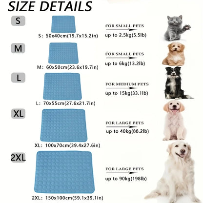Cooling Mat for Pets - Pressure-Activated, No Electricity Needed