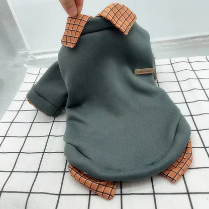Dog clothes with collar