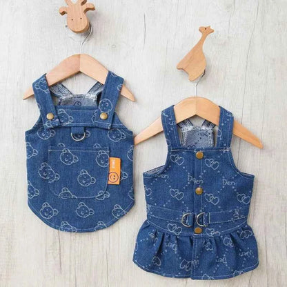 Denim Dog Dress – Cute Summer Outfit for Small Dogs