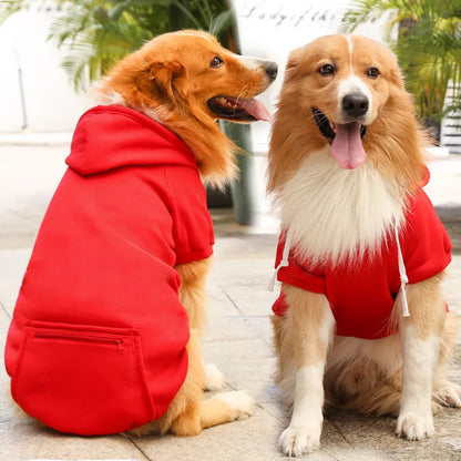 Winter dog coat with hood