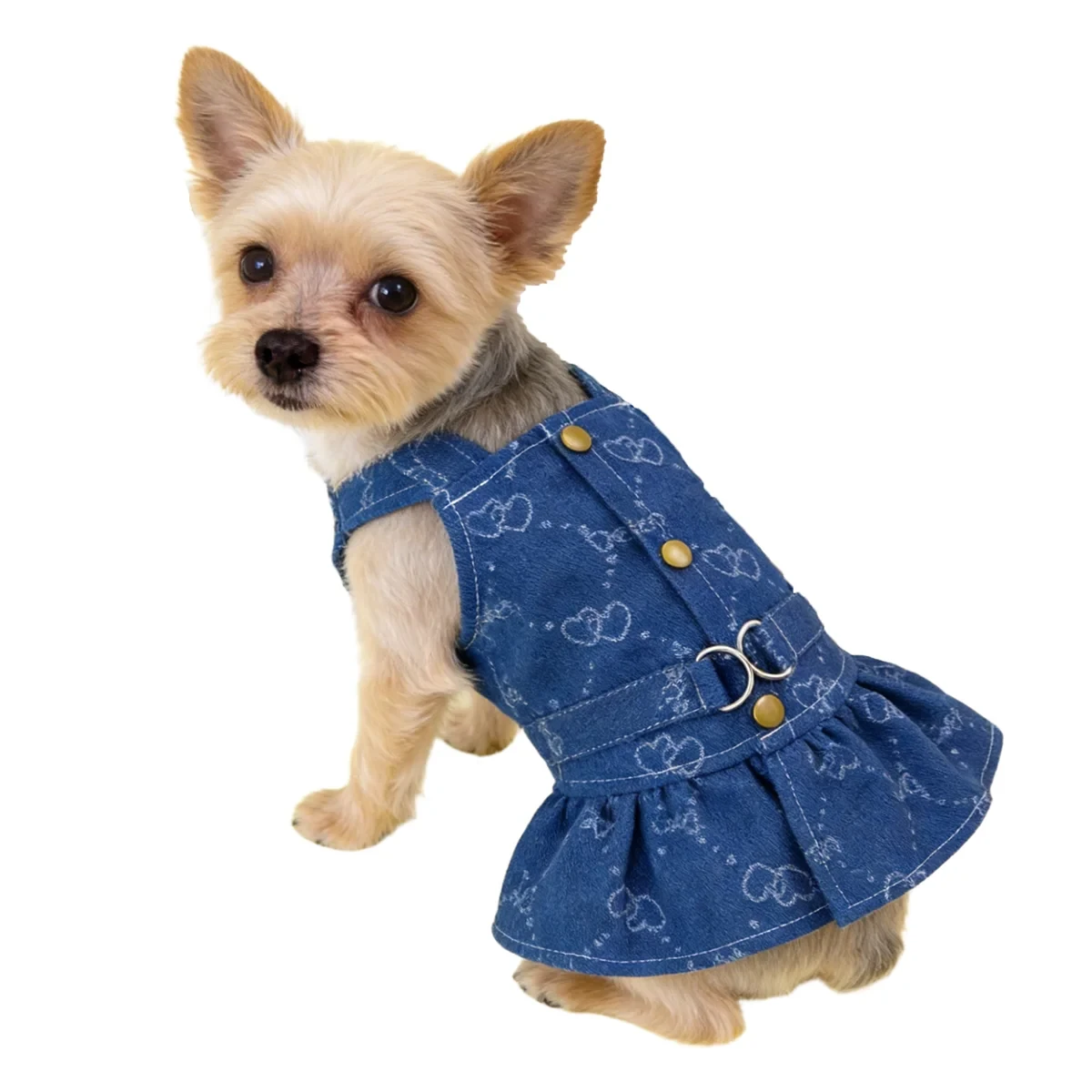 Denim Dog Dress – Cute Summer Outfit for Small Dogs