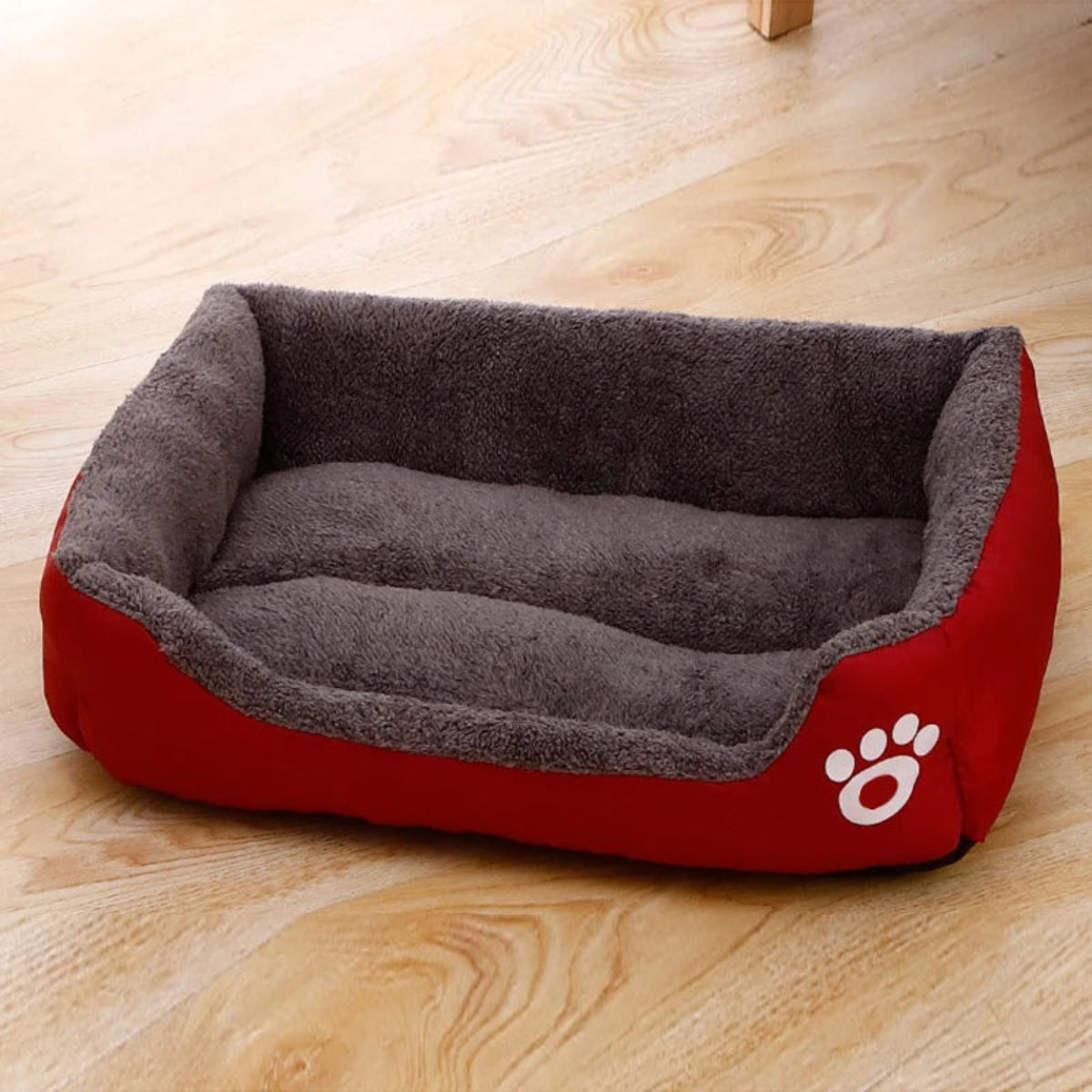 Plush pet bed