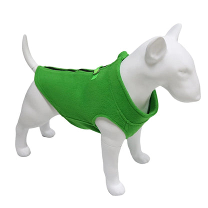 Winter fleece clothing for dogs