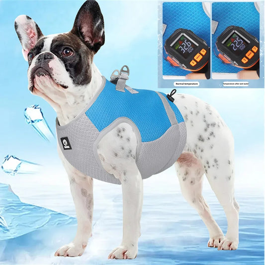 Cooling vest for dogs – adjustable, reflective and quick release