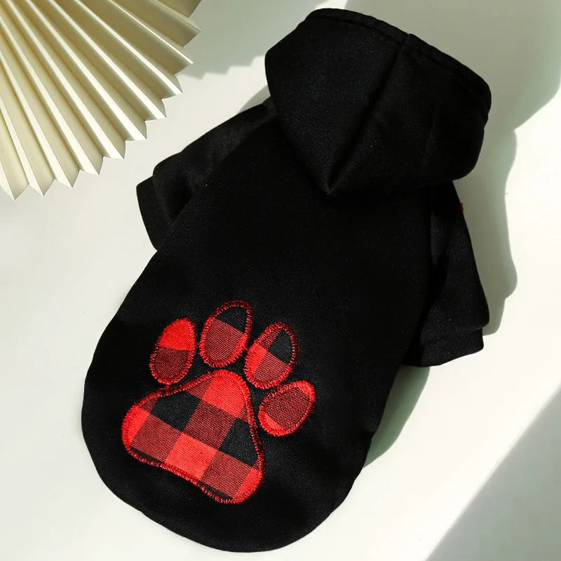 Winter dog coat with hood