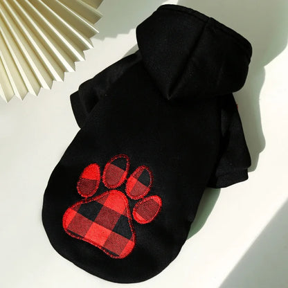 Winter dog coat with hood