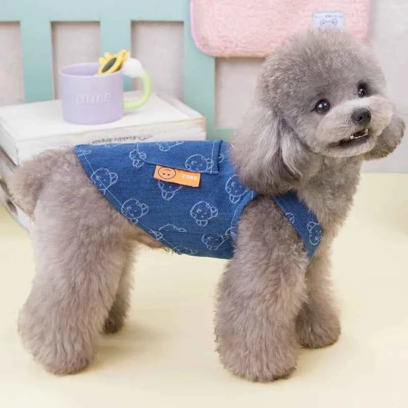 Denim Dog Dress – Cute Summer Outfit for Small Dogs