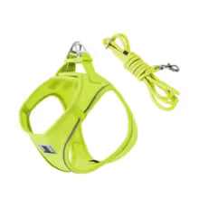 Dog harness and leash – adjustable and reflective set