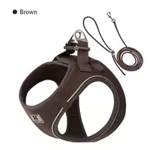 Dog harness and leash – adjustable and reflective set