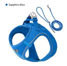 Dog harness and leash – adjustable and reflective set