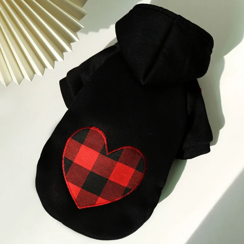 Winter dog coat with hood