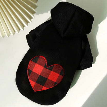 Winter dog coat with hood