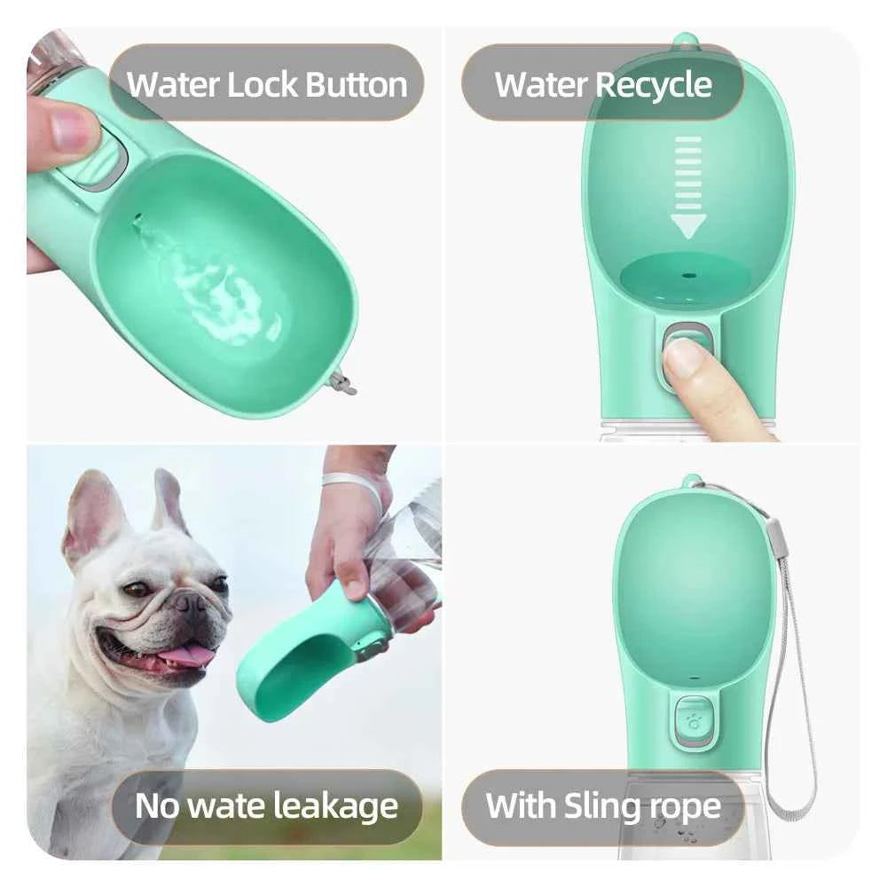 Portable water bottle for dogs