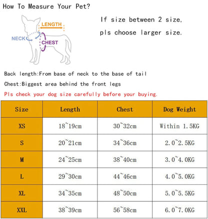 Denim dog clothing - Spring/Autumn