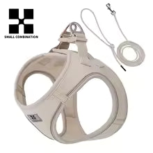 Dog harness and leash – adjustable and reflective set