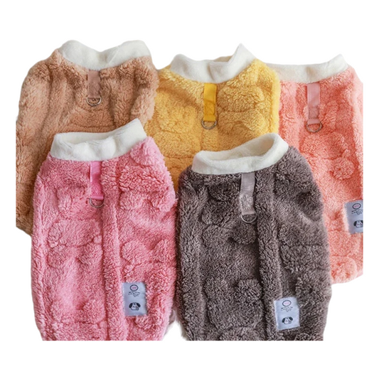 Havenpup Teddy Bear Plush Dog Vest with Built-in Harness D-Ring