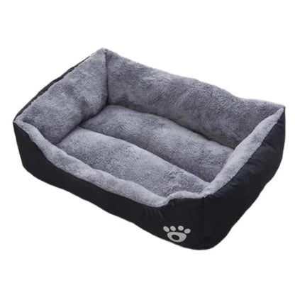 Plush pet bed