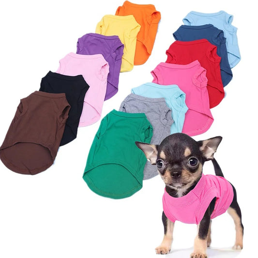 Soft cotton shirt for dogs – summer vest / t-shirt