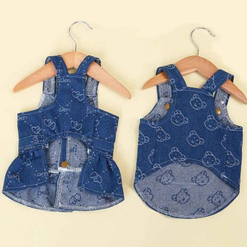 Denim Dog Dress – Cute Summer Outfit for Small Dogs