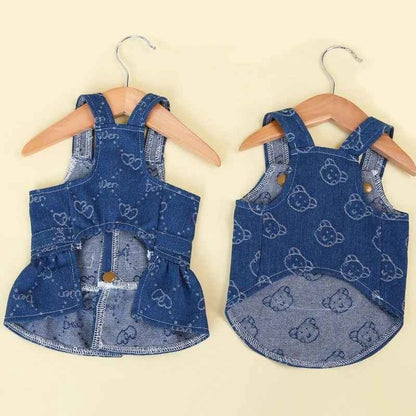 Denim Dog Dress – Cute Summer Outfit for Small Dogs