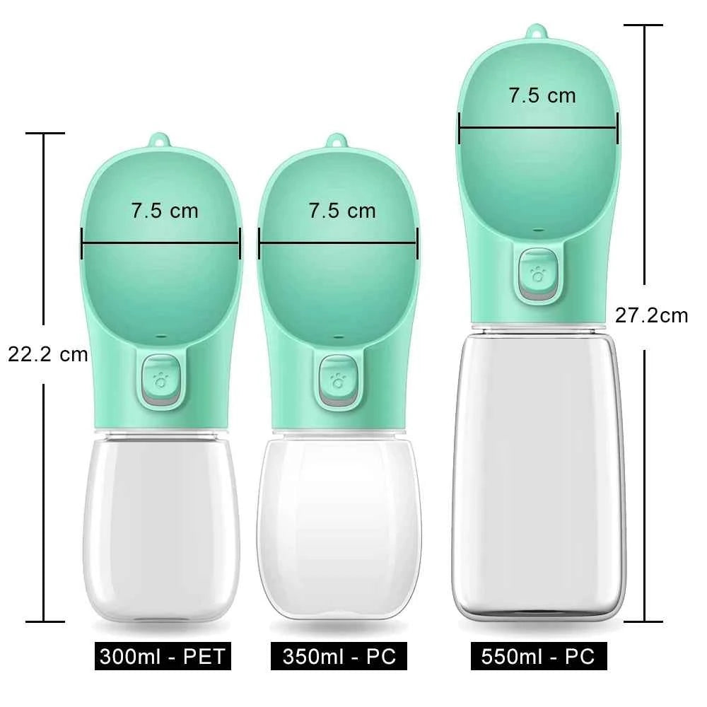 Portable water bottle for dogs
